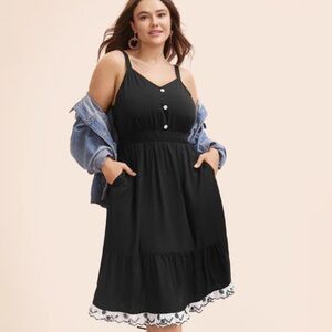 Elegant Black Sleeveless Dress